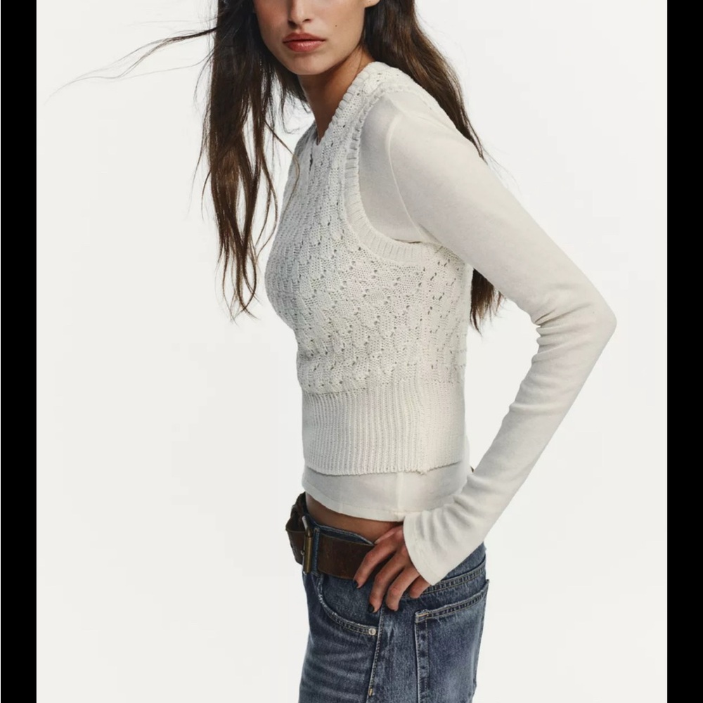 Zara Combination Vest Women's Sweater